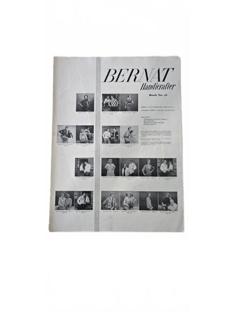 Bernat Handicrafter Book No. 41 Knitting Pattern Booklet
